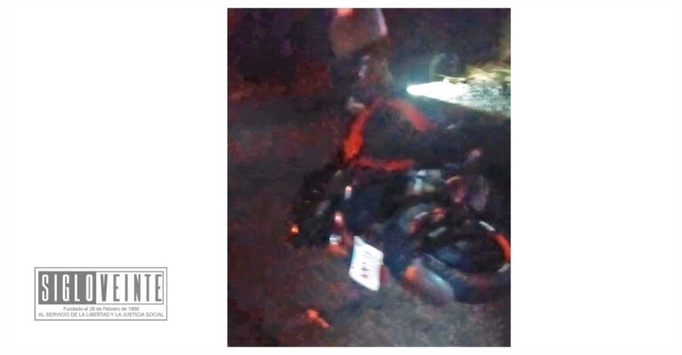 Persona fallece en accidente de moto en el entronque de El Limón de Papatzindán