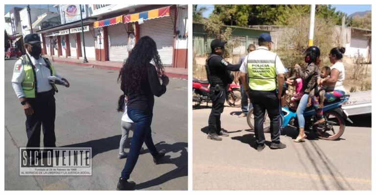 Tránsito estatal continúa con los operativos de prevención de accidentes viales y uso del casco protector en Huetamo