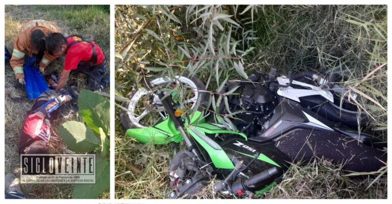 Tsuru golpea a motociclista en la carretera Zitácuaro-Tuzantla