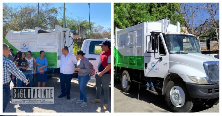 Alcalde de Carácuaro pone en operación 2 camiones para la recolección de basura
