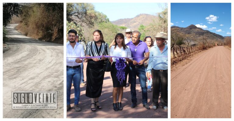 Alcaldesa de Tiquicheo entregó la rehabilitación del camino de Cuarangueo a la tenencia de San Miguel Canario