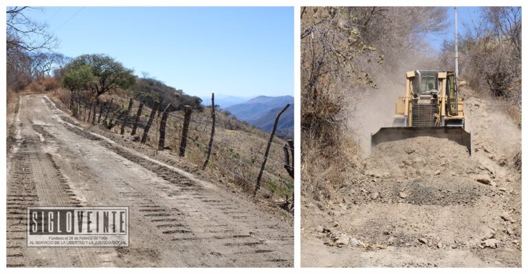 Ayuntamiento de Tiquicheo rehabilita el camino de Siete Carreras a la comunidad de El Saucillo