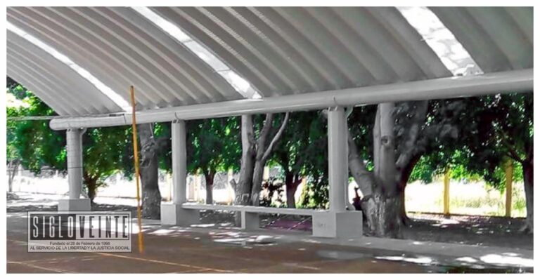 Construyó el IIFEEM techumbre en la Escuela Telesecundaria 64 de Arroyo Hondo