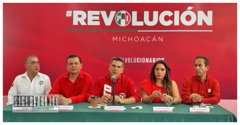 El PRI votará en contra de la reforma eléctrica, destaca el líder nacional durante la toma de posesión de Memo Valencia como dirigente en Michoacán