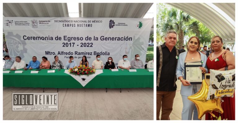 El Tecnológico de Huetamo celebra el egreso de 74 nuevos ingenieros en su generación 2017-2022