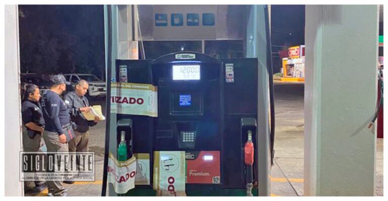 Mediante cateo la FGR inmovilizó varias bombas de una gasolinería en Uruapan