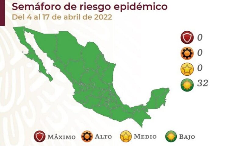 El Semáforo Epidémico coloca nuevamente a Michoacán en color verde