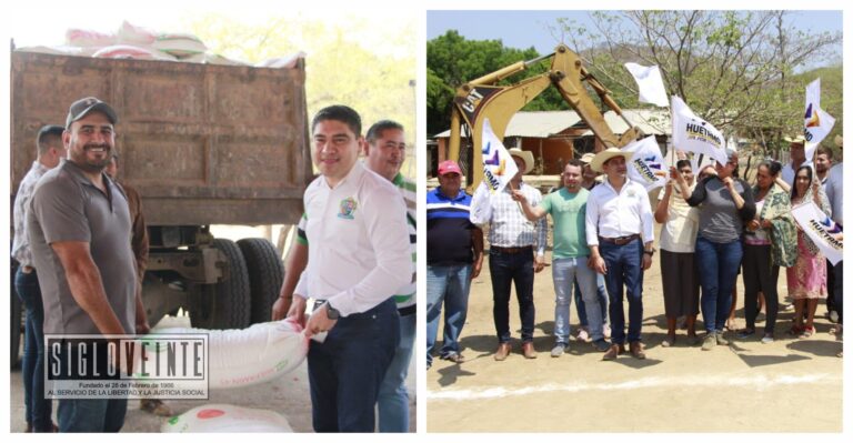 Alcalde huetamense entrega fertilizante subsidiado para localidades pertenecientes a la tenencia de San Jerónimo y da inicio a la construcción de espacio deportivo