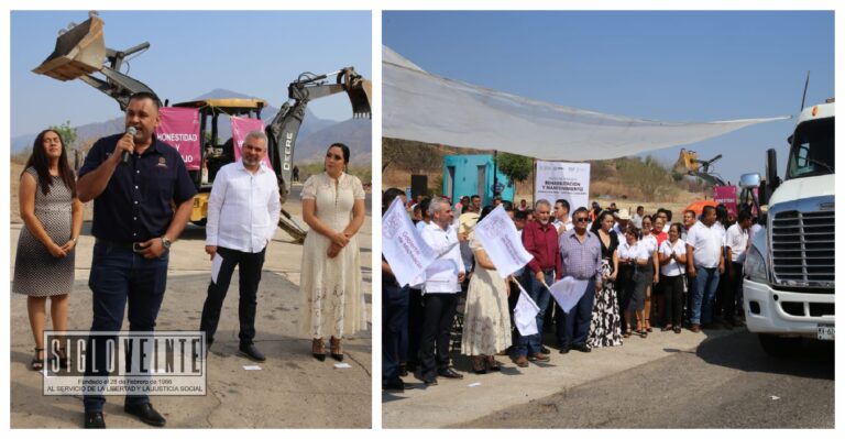 Alfredo Ramírez y Guillermo Torres dan arranque a la rehabilitación de la carretera Churumuco-Huetamo, en su visita, el gobernador se compromete a la realización de obras