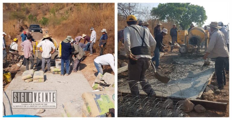 Comienza la pavimentación del camino a Los Tepehuajes y Carbonera del municipio de Tuzantla
