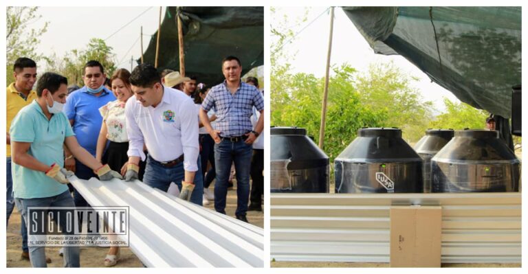 Entrega Pablo Varona Estrada material para el mejoramiento de las viviendas de los huetamenses