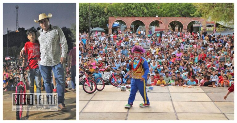 Exitosamente celebraron el Día del Niño en el municipio de Tuzantla