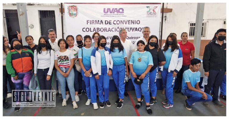 Firman Ayuntamiento de Tzitzio y la Universidad Vasco de Quiroga convenio en favor de los jóvenes del municipio