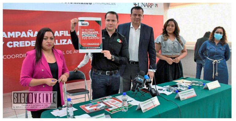 Presenta PRI Michoacán su campaña de afiliación, actualización y credencialización de la militancia