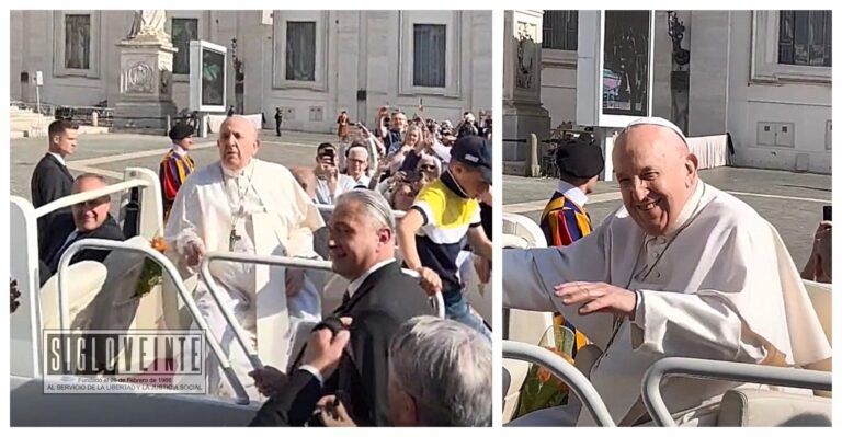 “¿Saben qué necesito para mi pierna? Un tequila”, bromea papa Francisco