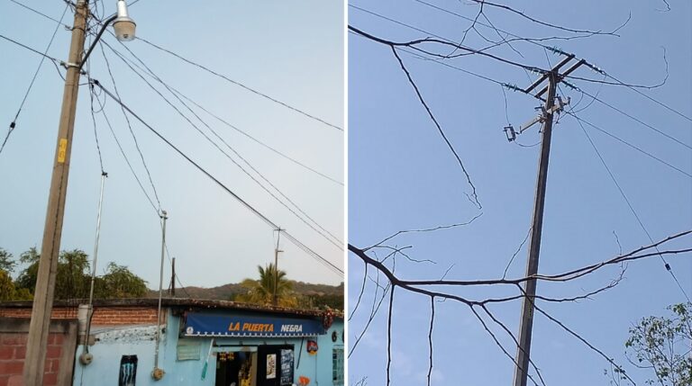 La CFE tiene sin luz a la tenencia de Paso de Núñez, ya son 14 horas sin el servicio