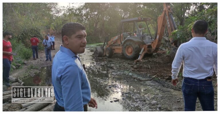 Arrancan ayuntamiento la construcción de vado beneficiando a tres barrios de Huetamo, tendrá una inversión de 300 mil pesos