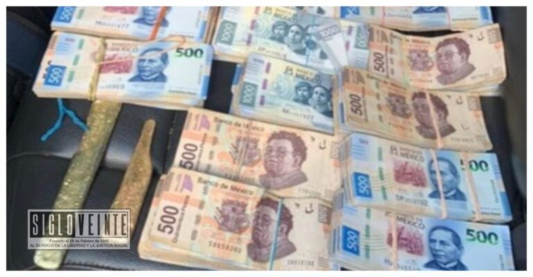 Detienen a dos sujetos que traían barras de oro y dos millones de pesos en efectivo en la autopista a Maravatío