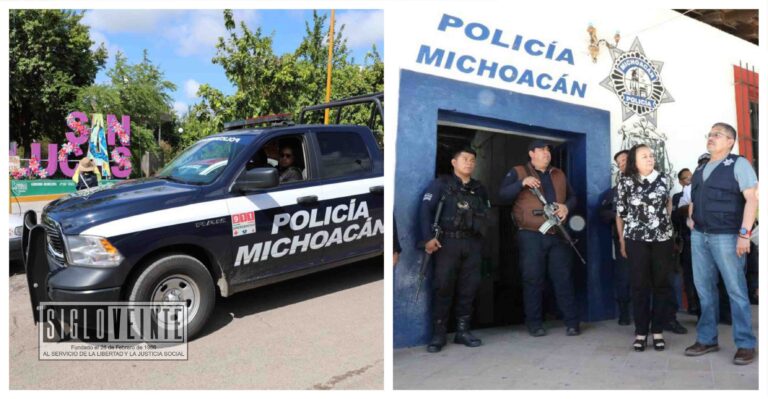 En gira de trabajo, el secretario de Seguridad Pública inspeccionó las Direcciones de Seguridad Pública de San Lucas, Nocupétaro y Tacámbaro