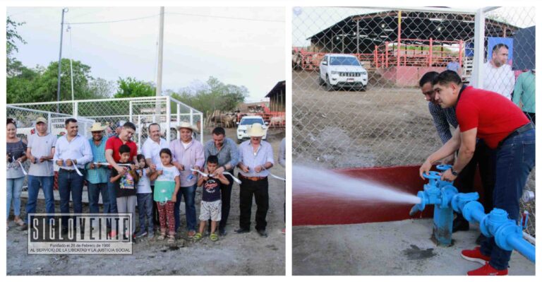 Entrega Pablo Varona sistema de agua potable para la localidad de Charácuaro