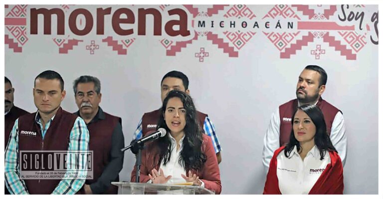 Giuliana Bugarini presidenta en Michoacán de Morena, asegura tener manos limpias tras su paso por gobierno de Silvano Aureoles