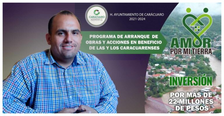 “Amor Por Mi Tierra” programa que marcará historia en Carácuaro: Reynaldo Gómez