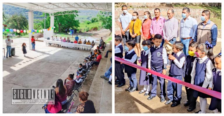 Apoya Ayuntamiento de Juárez para la construcción de un domo para jardín de niños, hoy fue inaugurado