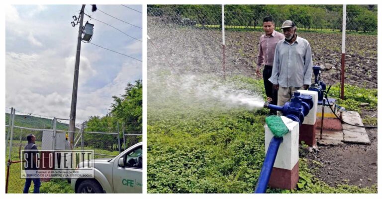 Con la reinstalación de la energía eléctrica, se restablece el servicio de agua potable en la tenencia de San Antonio de Las Huertas