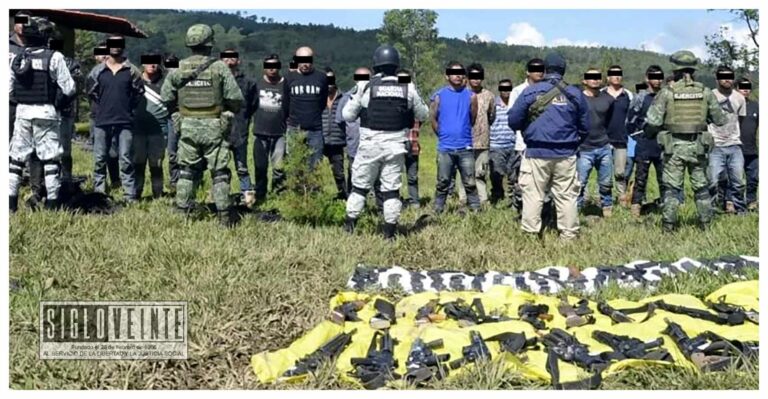Detiene el Ejército Mexicano a 37 integrantes de un grupo delincuencial en Ciudad Hidalgo