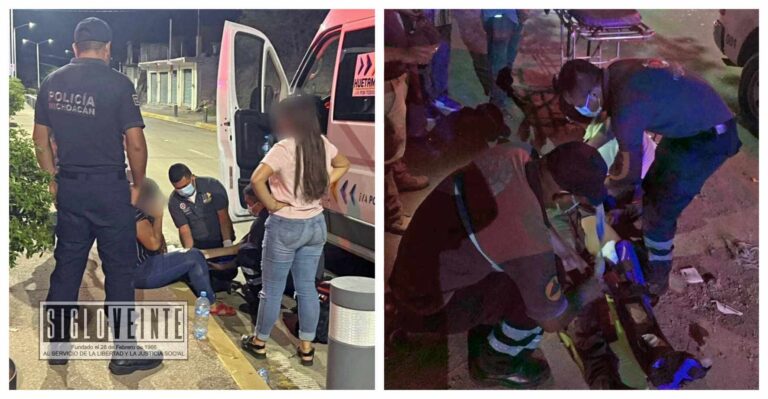 Fin de semana de accidentes y heridos en Huetamo, el exceso de velocidad y la falta de precaución las causas