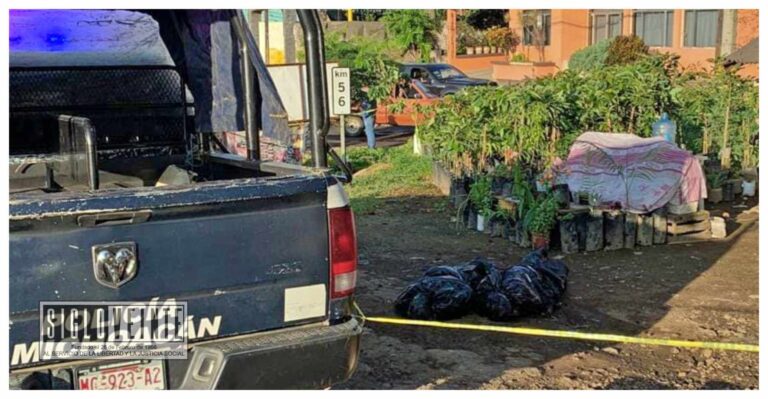 Localizan dos cuerpos envueltos en bolsas en la carretera libre Uruapan-Pátzcuaro