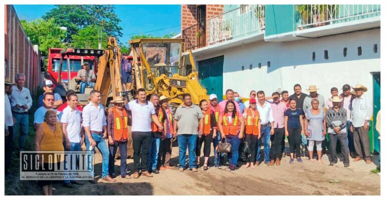 Presidente de Nocupétaro inicia la pavimentación de la calle de la Telesecundaria en la tenencia de Melchor Ocampo