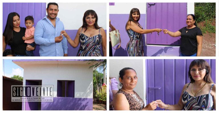 Catalina Pérez Negrón entrega más cuartos dormitorios, fueron 4 en El Limón de Papatzindán y 2 en Tiquicheo