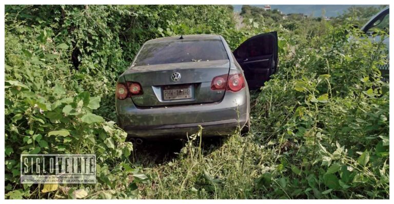 Conducir borracho y a exceso de velocidad, hicieron que el conductor se saliera del Libramiento Batallón Huetamo