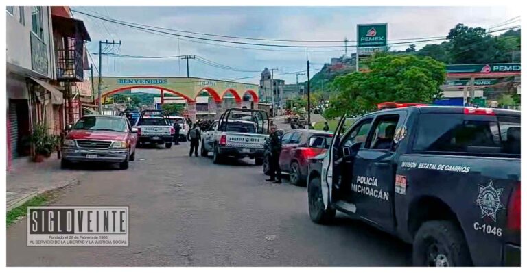 Confirma el subsecretario de Seguridad Pública federal que ya fueron detenidos 5 adultos y una mujer por la muerte de 8 personas en Tuzantla