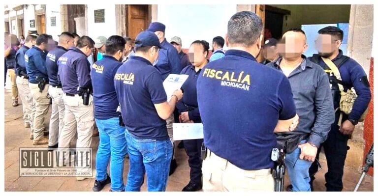 Detienen a 9 policías del municipio de Taretan, se les acusa de secuestradores y desapariciones forzadas de personas