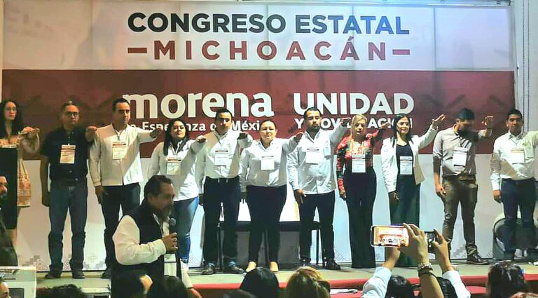 Eligen al regidor moreliano Juan Pablo Celis cómo nuevo líder de Morena en Michoacán, Raúl Morón abandonó la sesión y dijo que no aceptará corruptelas