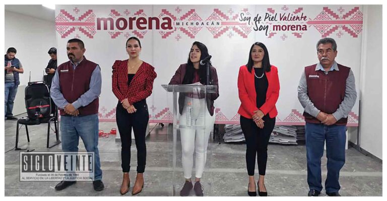 Giulianna Bugarini informó que este sábado Morena Michoacán tendrá nuevo dirigente