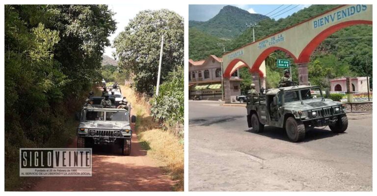 Llegan a Tuzantla más de 300 elementos del Ejército Mexicano para reforzar tareas de seguridad