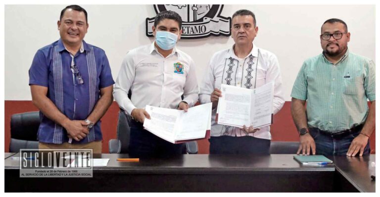 Llegará la educación virtual a Huetamo, firma convenio el Ayuntamiento y la Universidad Virtual del Estado de Michoacán