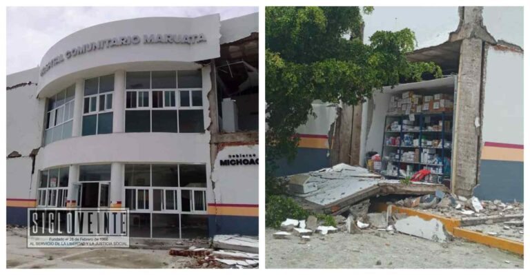 14 hospitales y 7 Centros de Salud de Michoacán dañados por el sismo de hoy