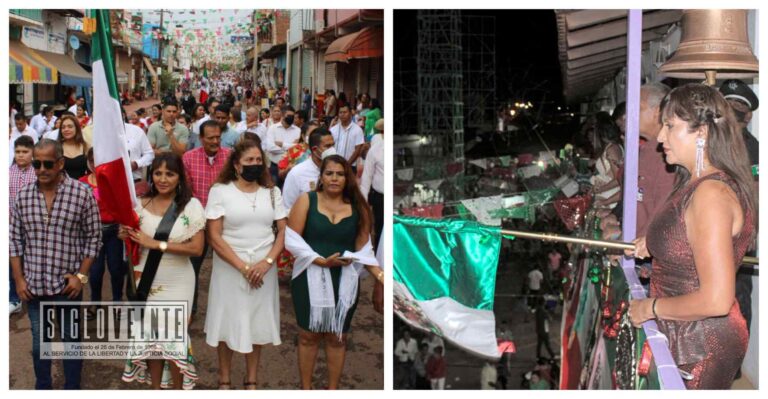 Conmemoran en Tiquicheo el 212 aniversario del inicio de la Independencia de México con el Grito de Independencia y Desfile Cívico