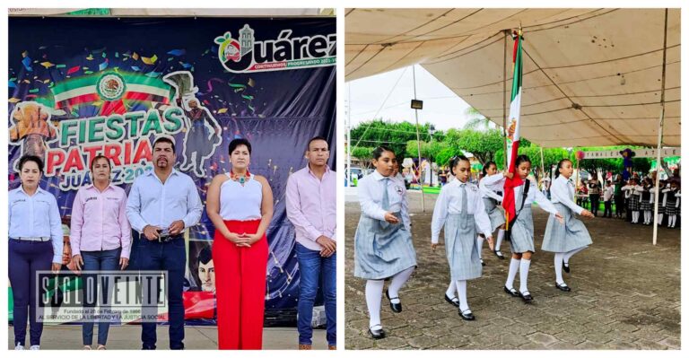 Encabeza el alcalde Cornelio Ríos, la conmemoración por el CCXII aniversario del inicio de la Independencia de México en el municipio de Juárez