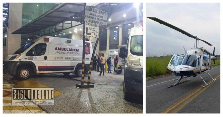 Gobierno del Estado traslada por aire y tierra a 14 heridos de la Siglo XXI a hospital de Uruapan