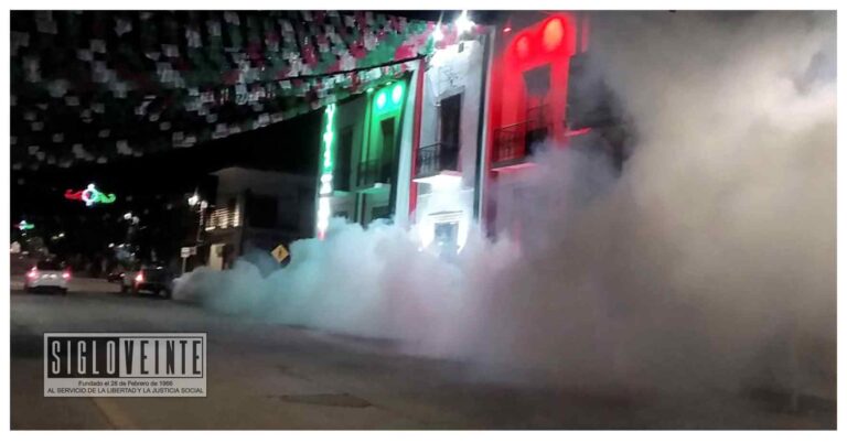 La Secretaría de Salud de Michoacán fumigó espacios públicos previo al Grito de Independencia