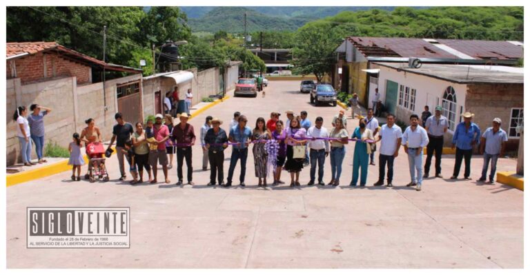 Mi gestión es de hechos no palabras, comentó la alcaldesa de Tiquicheo al inaugurar dos calles en El Limón de Papatzindán