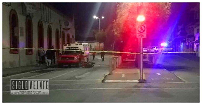 Muere motociclista al derrapar en la Avenida Revolución de Zitácuaro