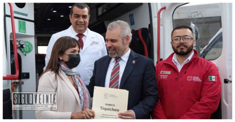 Recibe gobierno de Tiquicheo una ambulancia totalmente nueva y con equipo de última generación