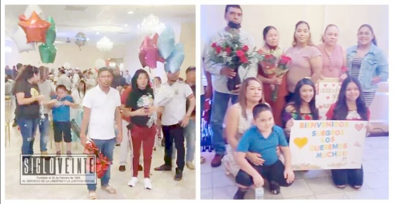 Gran recibimiento tuvieron los adultos mayores de Huetamo a su llegada a Estados Unidos