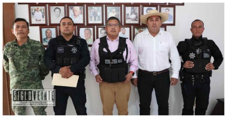 Supervisan tareas de seguridad en Tuzantla, son acciones coordinadas entre la Policía Municipal, Guardia Civil, Ejército Mexicano y Guardia Nacional